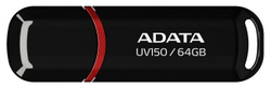 Fotoja e USB Adata UV150, 64GB, USB 3.0, i zi
