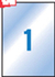 Fotoja e Etiketa vetëngjitëse Apli, 210 x 297 mm, 20 fletë, transparente, Picture 2