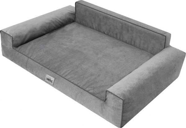 Fotoja e Shtrat për qen Hobbydog Glamour, L - 78 cm, i hirtë