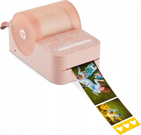 Fotoja e Printer për etiketa dhe foto HP Sprocket Panorama, Bluetooth, rozë