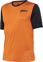 Fotoja e Maicë sportive për meshkuj 100% Ridecamp Jersey, L, portokalli/zezë