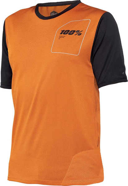 Fotoja e Maicë sportive për meshkuj 100% Ridecamp Jersey, L, portokalli/zezë