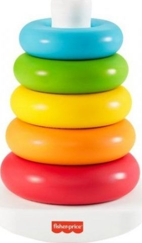 Fotoja e Lojë edukative Fisher Price, piramidë me rrathë gome, +6MO