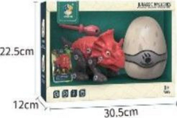 Fotoja e Set "leantoys Dinosaur Triceratops" me kaçavidë me vezë