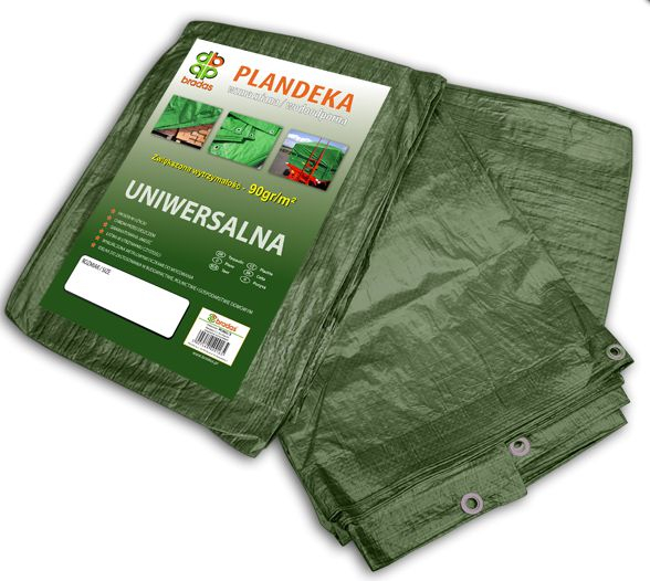 Fotoja e Qese plastike Bradas 800 cm x 1200 cm, 90 g/m², e gjelbër