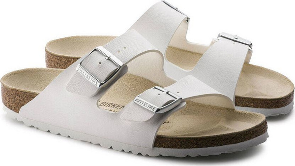 Fotoja e Sandale për meshkuj Birkenstock ARIZONA Birko-Flor 51731, nr. 45, të bardha