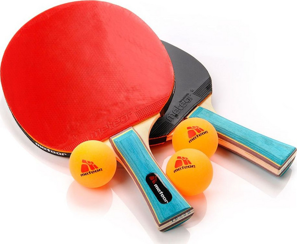 Fotoja e Set tenis tavoline Meteor, 2 raketa, 3 topa