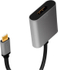 Fotoja e Përshtatës USB dhe USB-C LogiLink 60 Hz, Alumini 0,15 m, e hirtë, Picture 2