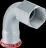 Fotoja e Bërryl Geberit Mapress C-Stahl 90° d22-Rp 3/4 (20557), 72 x 22 mm, i bardhë, Picture 1