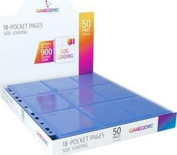 Fotoja e Fleta mbajtëse Rebel Gamegenic: 18-Pocket Pages Sideloading, 50 copë, të kaltra