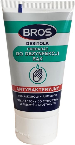 Fotoja e Xhel dezinfektues për duar Bros Desitola, 60% alkool + antiseptik, 40ml