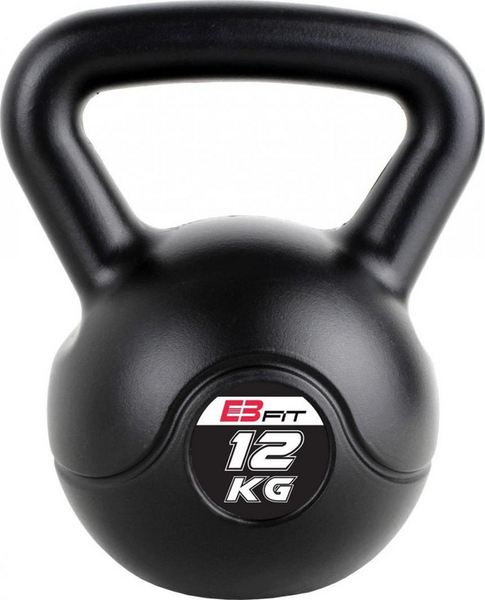 Fotoja e Pesha kettlebell Eb Fit, 12 kg, e zezë