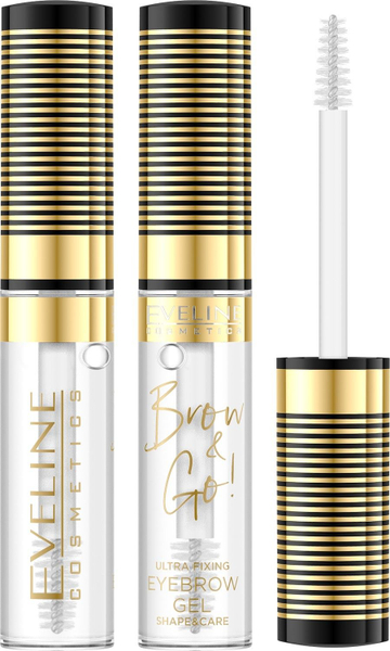Fotoja e Xhel për stilim dhe kujdes të vetullave Eveline Brow & Go, 6 ml