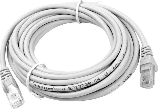 Fotoja e Kabllo PremiumCord UTP RJ45-RJ45, 5m, e hirtë