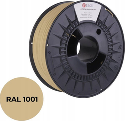 Fotoja e Filament printimi C-Tech Premium Line, 1.75mm, 1kg, 327m, bezhë