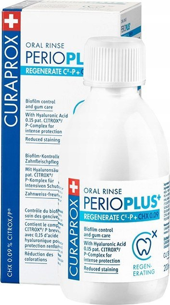 Fotoja e Ujë pastrues për gojë Curaprox PerioPlus +, 200 ml