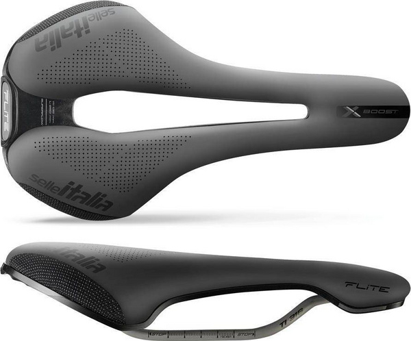 Fotoja e Shalë për biçikletë Selle Italia Flite Boost X-Cross Superflow L TI 316 Tube 7, e zezë