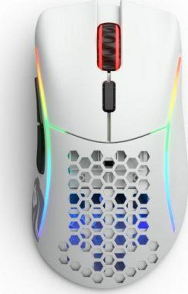 Fotoja e Maus Glorious PC Gaming Race Model D, i bardhë