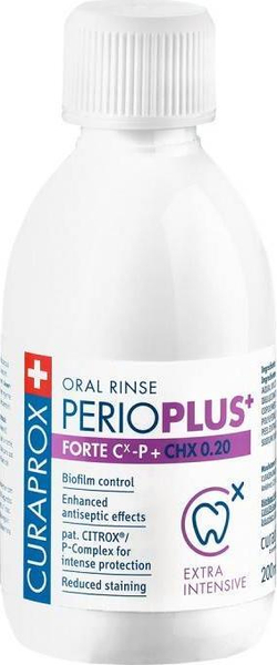 Fotoja e Ujë pastrues për gojë Curaprox PerioPlus + Forte 200 ml