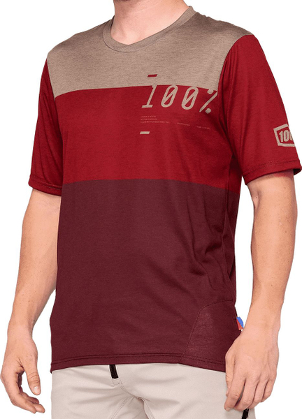 Fotoja e Maicë për meshkuj 100% Airmatic Jersey, L, e kuqe e errët