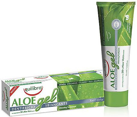 Fotoja e Pastë dhëmbësh Equilibra Whitening aloe vera gel