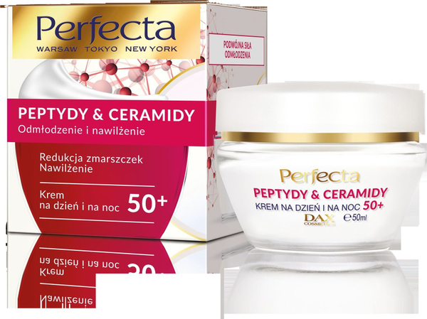 Fotoja e Krem Perfecta Peptides & Ceramides 50+ Wrinkle Reduction & Moisturizing