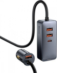 Fotoja e Karikues Baseus 3x USB-A 1x USB-C (BSU2803GRY), gri