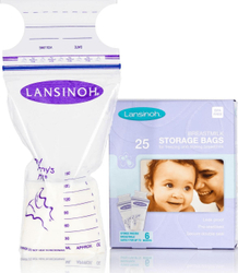 Fotoja e Qese për ushqim Lansinoh (LAN003), 25x180ml, vjollcë