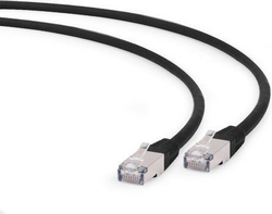 Fotoja e Kabllo Gembird, RJ-45/RJ-45, cat.6a S/FTP, 1.5 m, e zezë