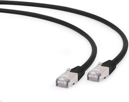 Fotoja e Kabllo Gembird, RJ-45/RJ-45, cat.6a S/FTP, 1.5 m, e zezë
