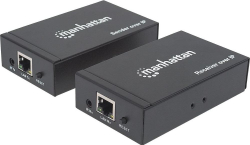 Fotoja e Zgjerues HDMI Intracom Manhattan, Cat6/6a/7, 1080p, 120m, i zi