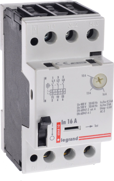 Fotoja e Ndërprerës qarku motorik Legrand 3P, 7.5kW, 10-16A M 250 16 606810