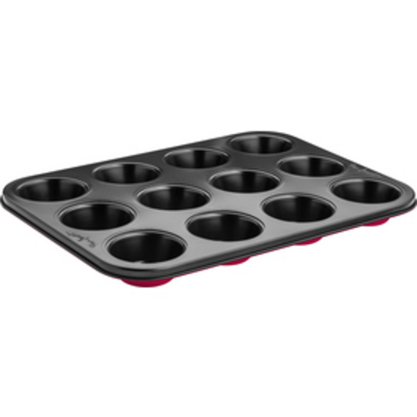 Fotoja e Kallëp për muffins Lamart LT3072, 12 muffins, 35.5x26.5cm, i kuq