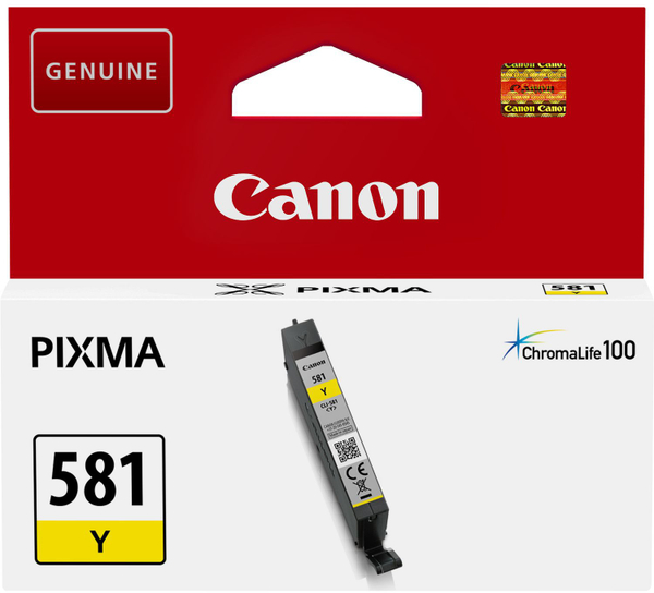 Fotoja e Ngjyrë printeri Canon CLI-581Y, e verdhë