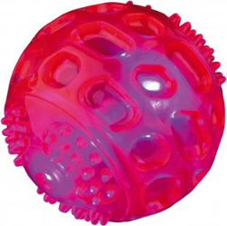 Fotoja e Lodër për qen Trixie Glitter Ball, 6.5cm, i kuq