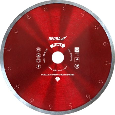 Fotoja e Disk prerës Dedra HRD Gres, 250 x 25.4mm (H1067)