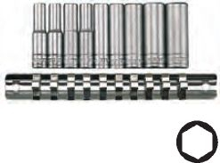 Fotoja e Set çelësash Teng Tools, heksagonal, 1/4" 4-13 mm, 9 copë (73090102)