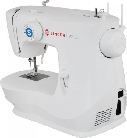 Fotoja e Makinë qepëse SINGER M2105, gjysmë-automatike, elektrike, e bardhë