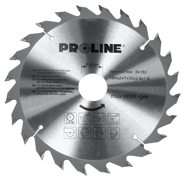 Fotoja e Teh sharre për dru Proline, 160x20mm 24z