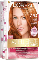 Fotoja e Ngjyrë për flokë L'Oreal Paris Excellence Creme, 7.43 Blonde Copper Golden
