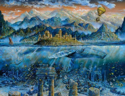 Fotoja e Puzzle Ravensburger Whale of Wisdom, 2000 elemente