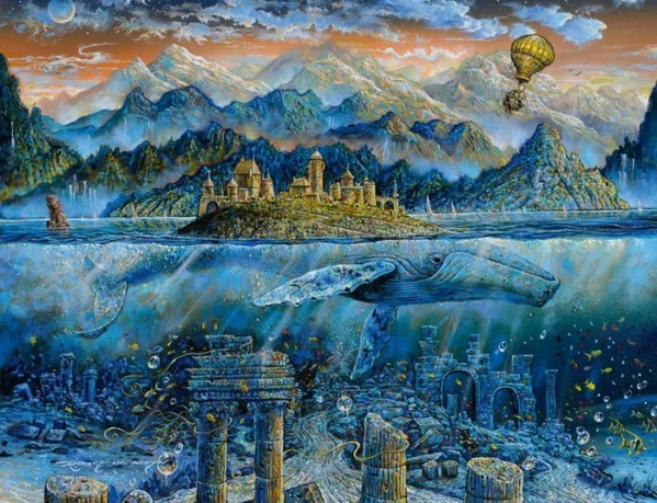 Fotoja e Puzzle Ravensburger Whale of Wisdom, 2000 elemente