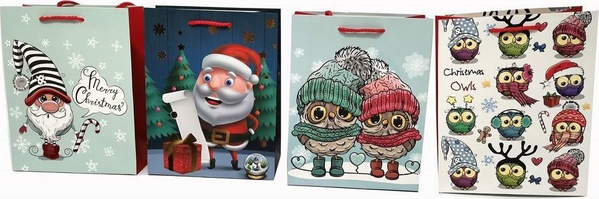 Fotoja e Qese letre Beniamin Christmas, 26 x 32.4 x 12.7, shumëngjyrëshe