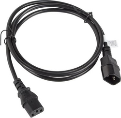 Fotoja e Kabllo energjie Lanberg IEC 320 C13 - C14, 1.8 m, e zezë (CA-C13E-11CC-0018-BK)