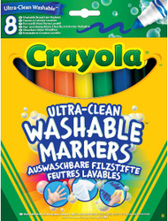 Fotoja e Markerë Crayola Super Washable, 8 copë