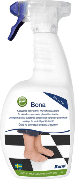 Fotoja e Pastrues për dysheme qeramike dhe laminate Bona, 1L