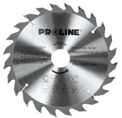 Fotoja e Sharrë rrethore Proline Wood, 184x30mm, 24 dhëmbë - 84182