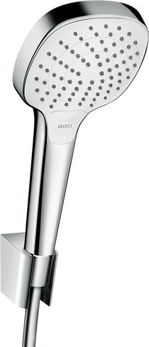 Fotoja e Set dushi Hansgrohe Croma Select E 110 Vario, 160 cm, i bardhë/krom