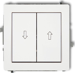 Fotoja e Ndërprerës Karlik Deco, IP20, 10 AX, 250 V, i bardhë