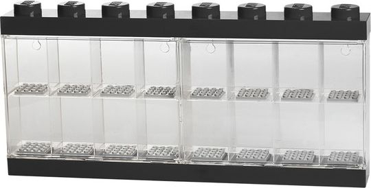 Fotoja e Kutia për minifigura LEGO Room Copenhagen, 16 copë, transparente / të zeza